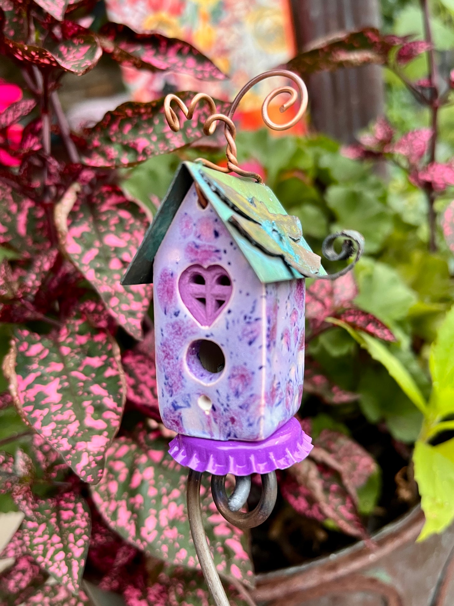 Purple Feather Carton