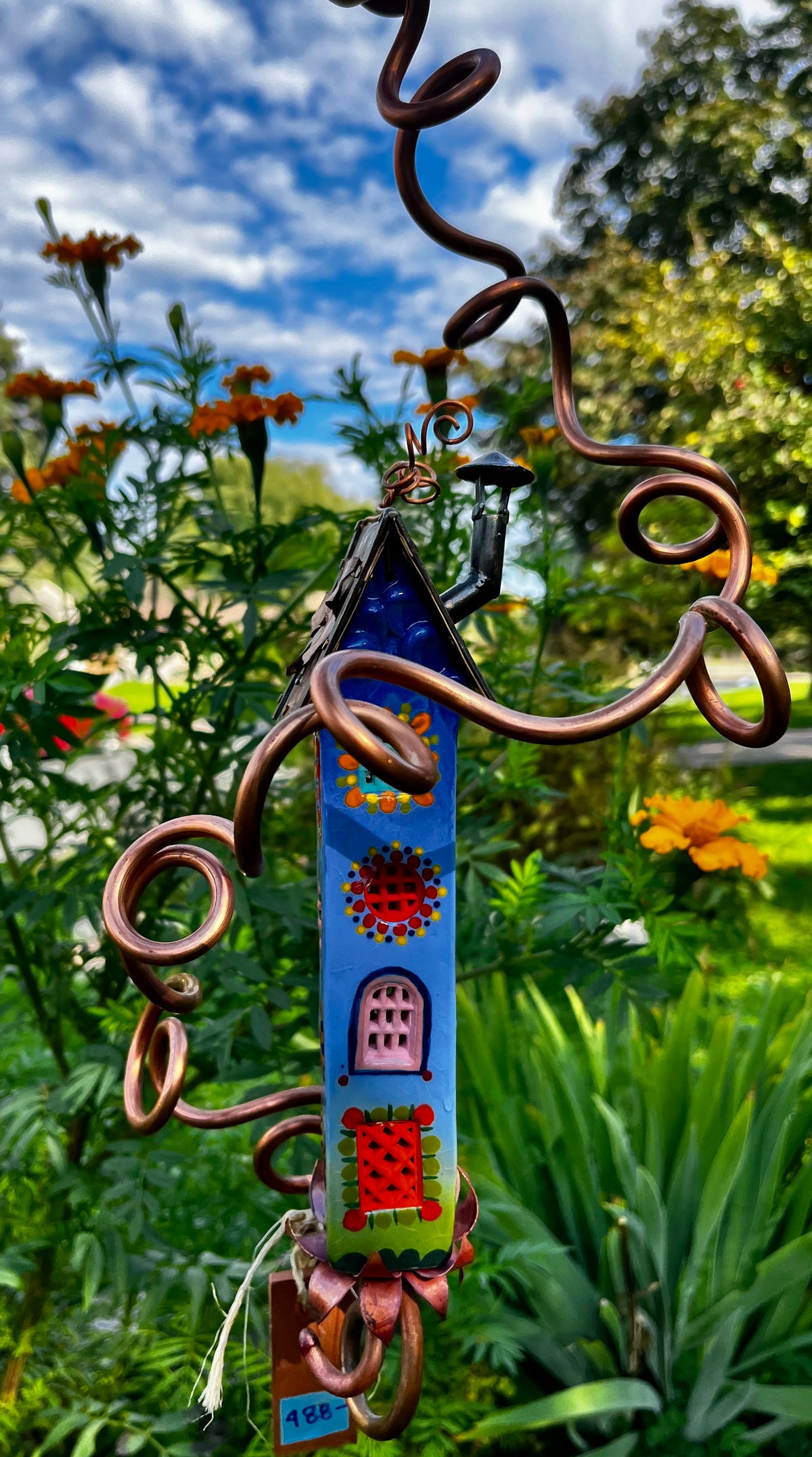 Five Story Handpainted Tower on a Vine