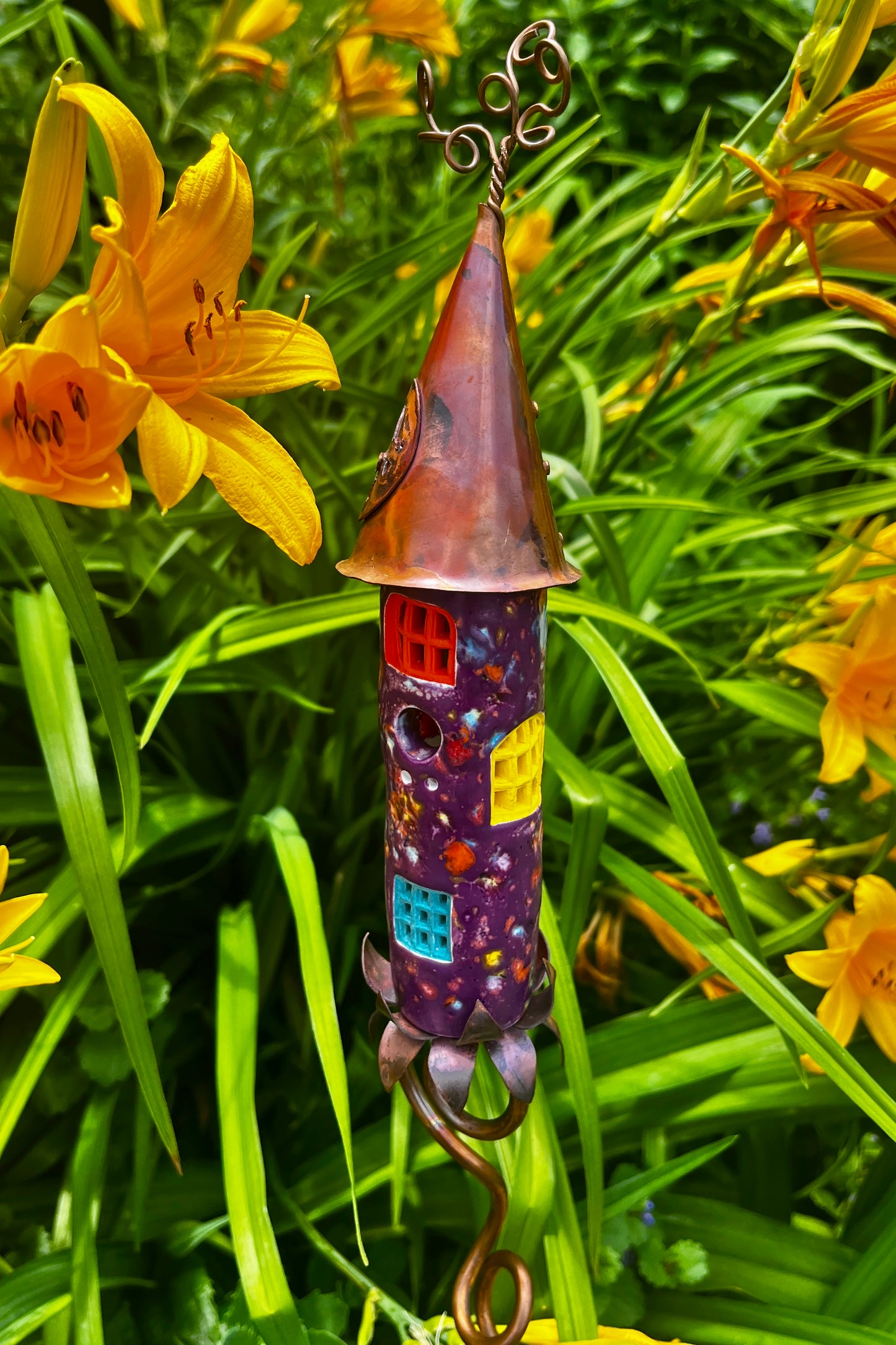 Purple Confetti Bell Tower