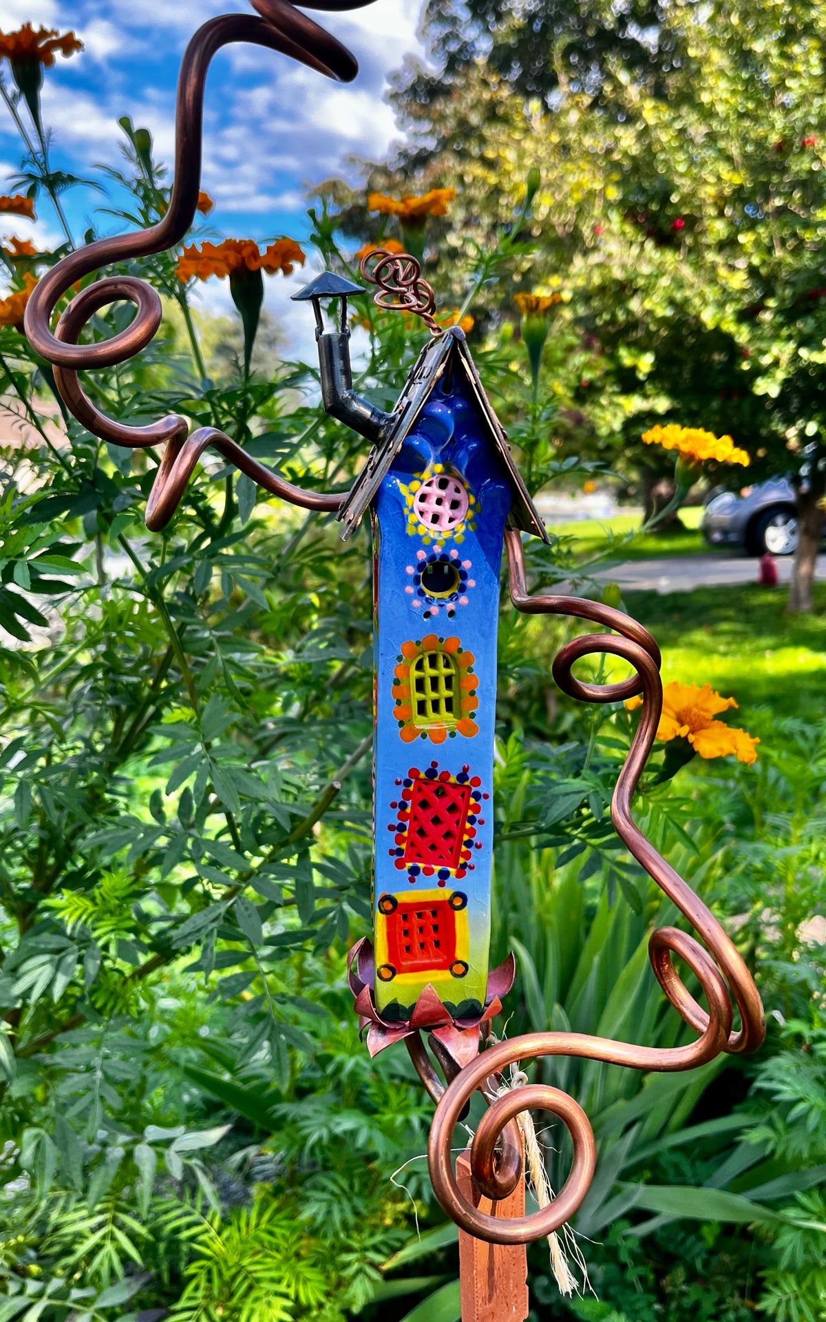 Five Story Handpainted Tower on a Vine