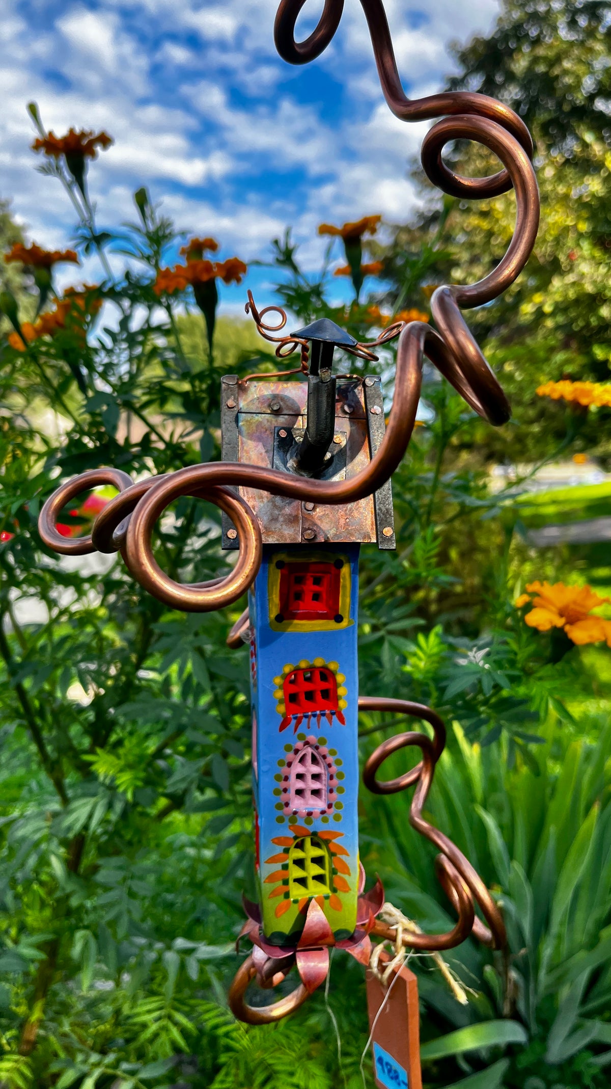 Five Story Handpainted Tower on a Vine