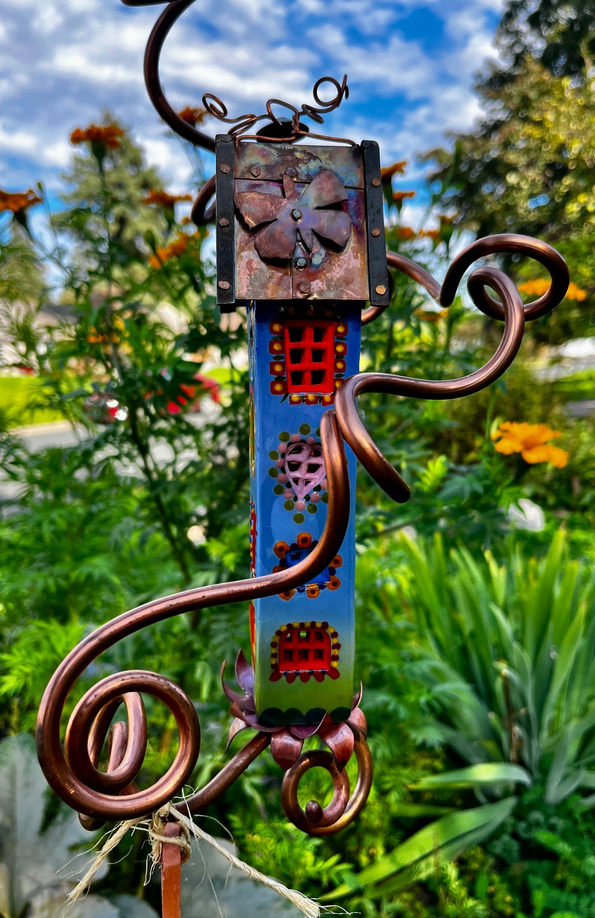 Five Story Handpainted Tower on a Vine